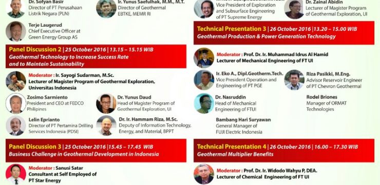 International Workshop On Geothermal Technology And Business (iwgtb) 2016