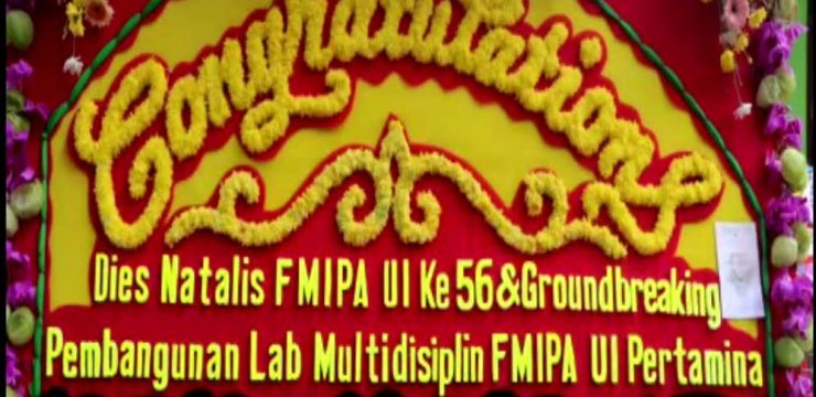 Groundbreaking Pembangunan Laboratorium Multidisiplin FMIPA UI – PT. Pertamina (Video)