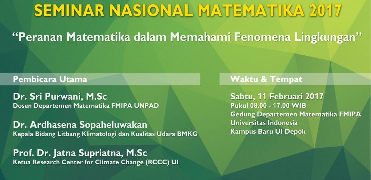 Seminar Nasional Matematika 2017