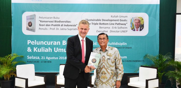 Launch the Book About Conservation, Professor of FMIPA UI Presents Erik Solheim