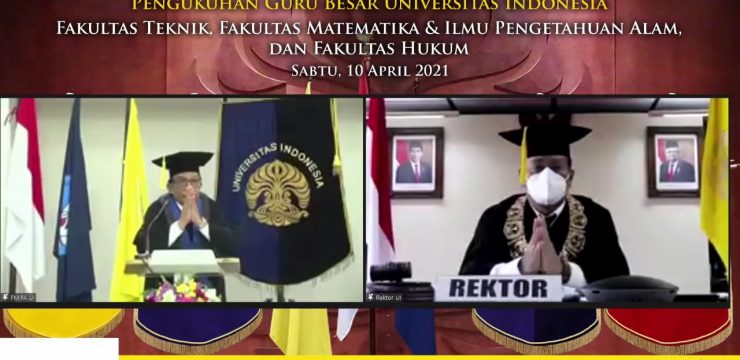 Prof. Dr. Azwar Manaf, M. Met. Dikukuhkan Sebagai Guru Besar FMIPA UI