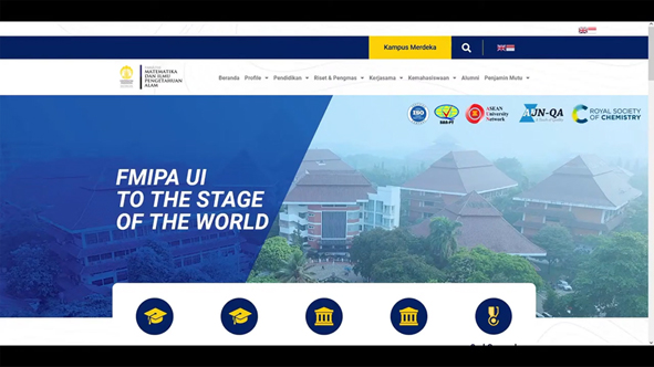 Rayakan HUT Ke-76 RI, FMIPA UI Luncurkan Laman Baru Situs Web Untuk Dukung Program Merdeka Belajar