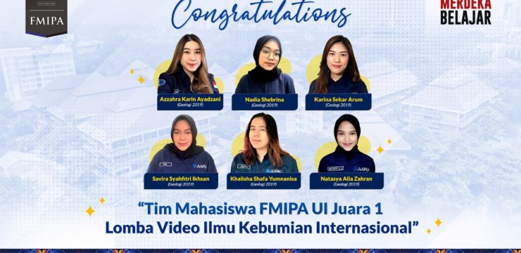 Tim Mahasiswa FMIPA UI Juara 1 Lomba Video Ilmu Kebumian Internasional